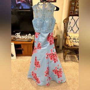 Intrigue by Blush 2 piece formal dress